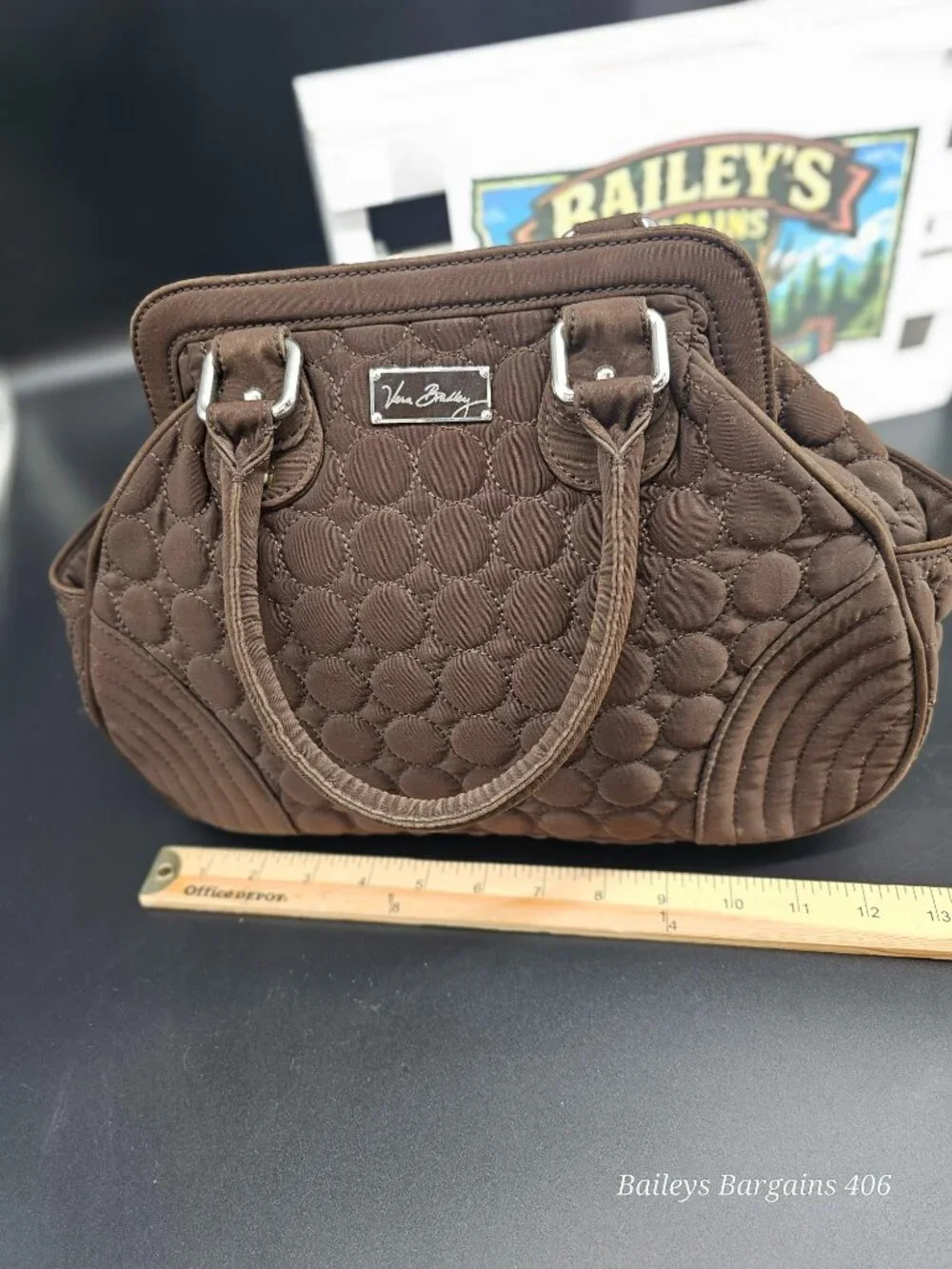 Vera Bradley Solid Magnetic Close Satchel